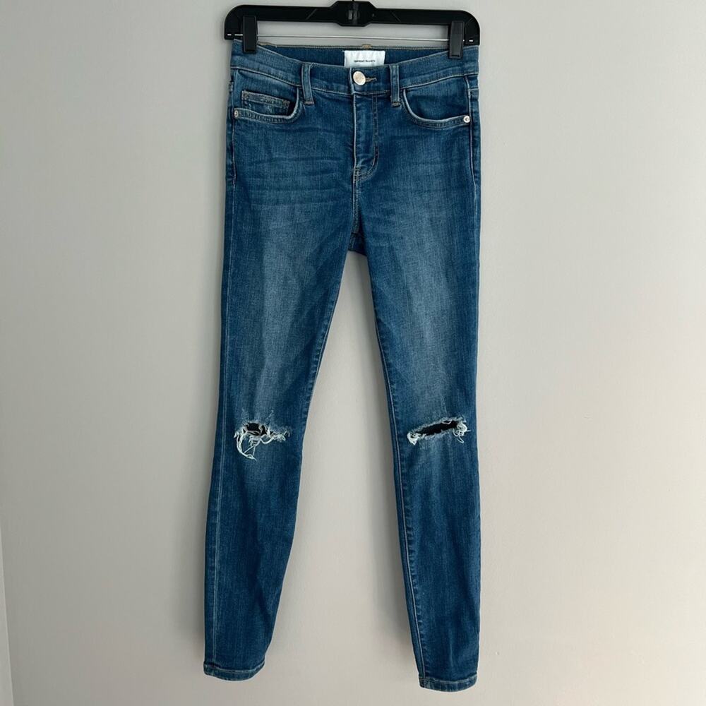 Current/Elliott Skinny Destroyed Jeans Size 26